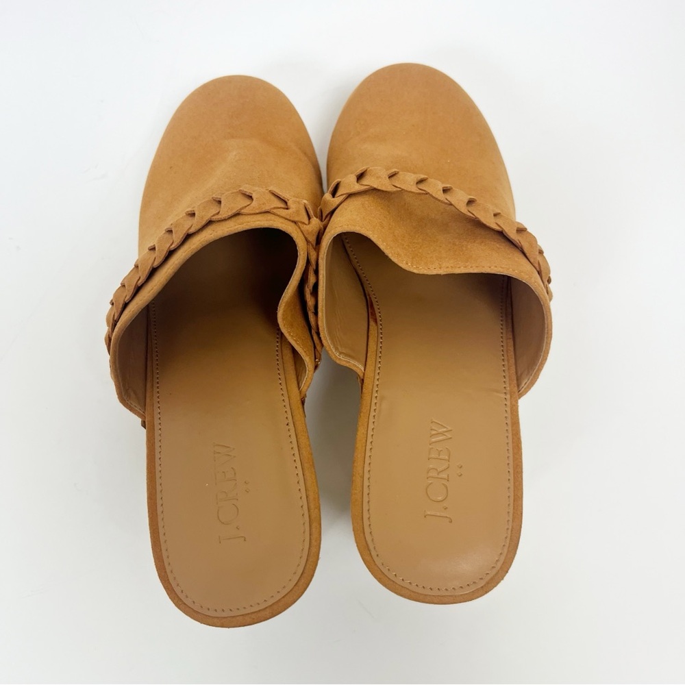 J. Crew Suede Braided Brown Clogs Size 9.5 - Picture 4 of 7